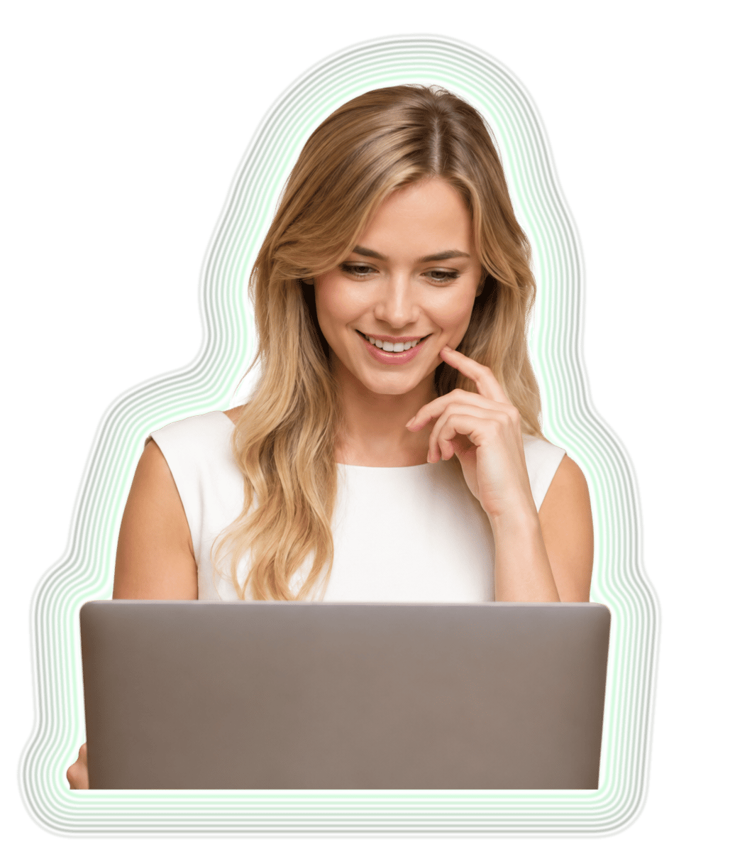Student reading an IELTS passage on a laptop